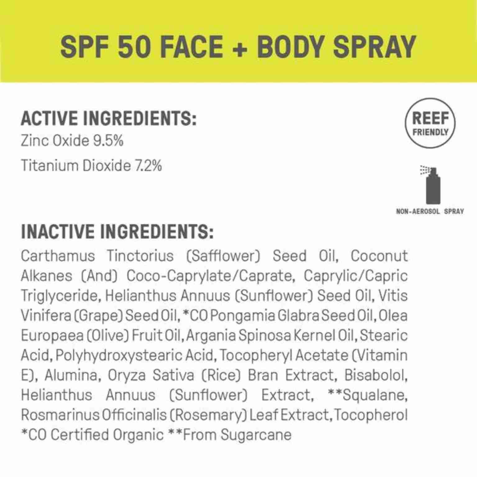 Raw Elements | Natuurlijke Zonnebrand SPF50 | Spray | INDISHA