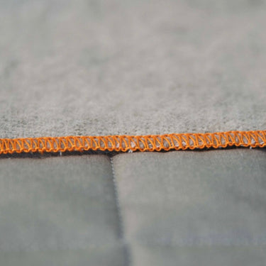 DEVO HOME cloud orange / grey hennep wol deken 150x220