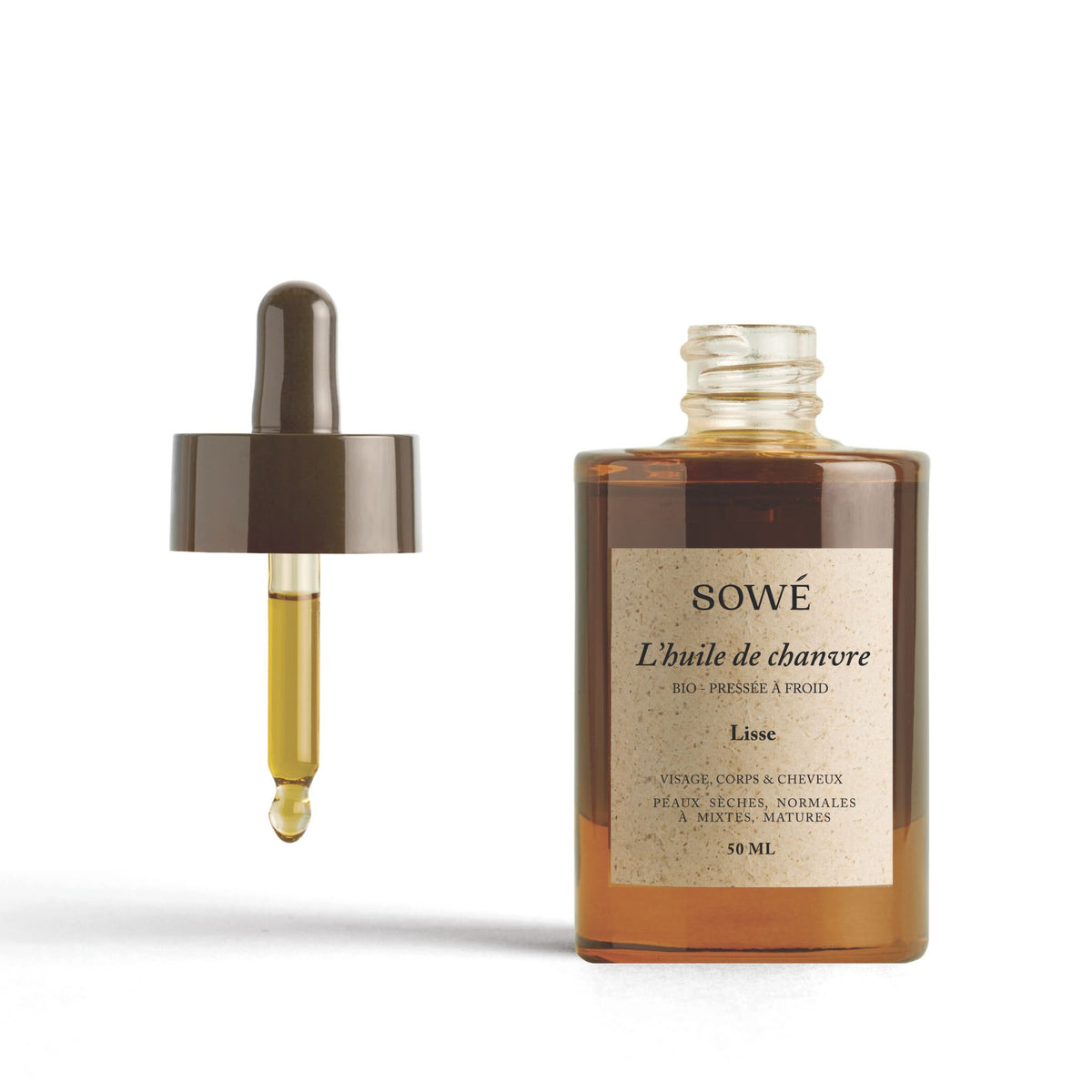 SOWÉ botanic lab biologische hennepolie 50 ml