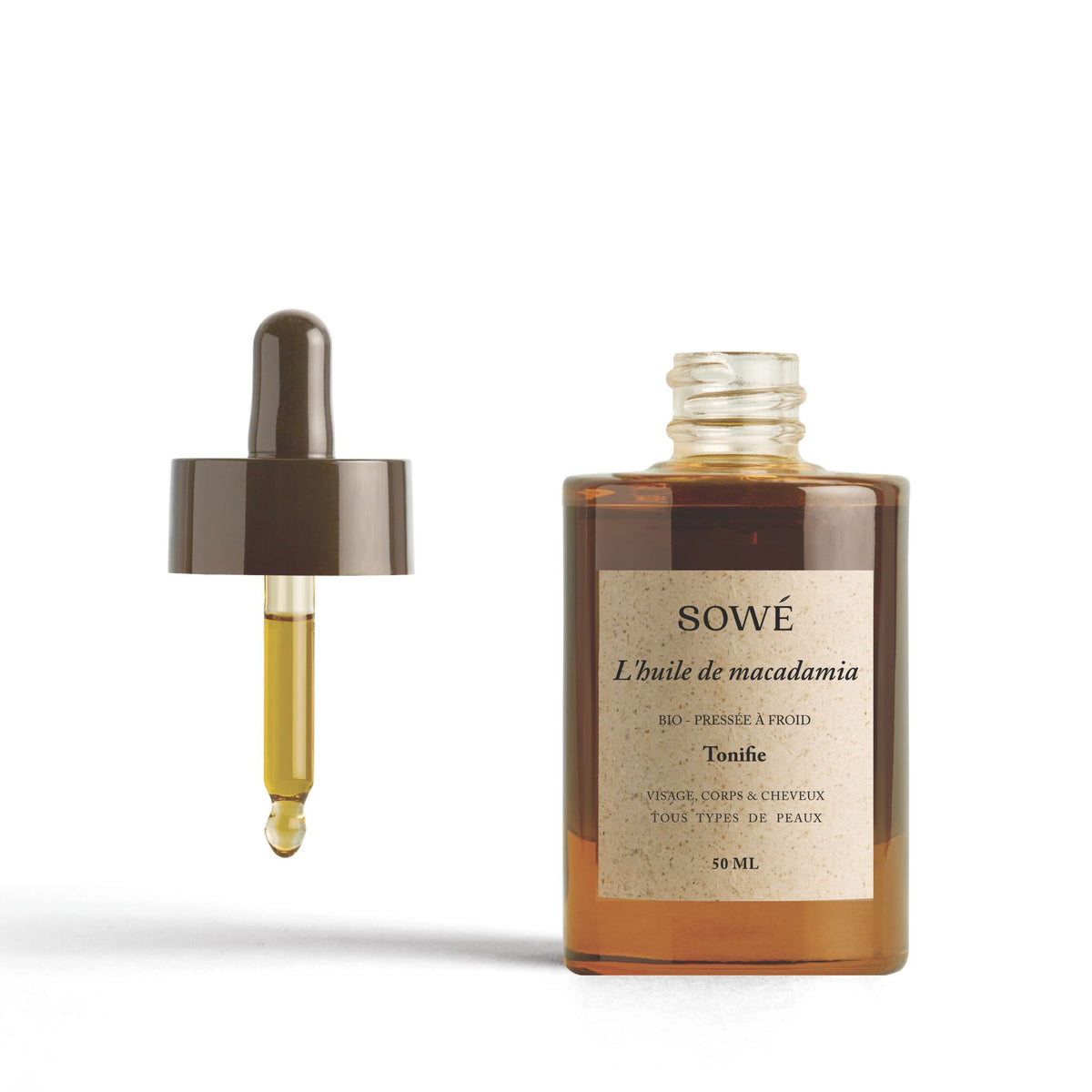 SOWÉ botanic lab biologische macadamiaolie 50 ml