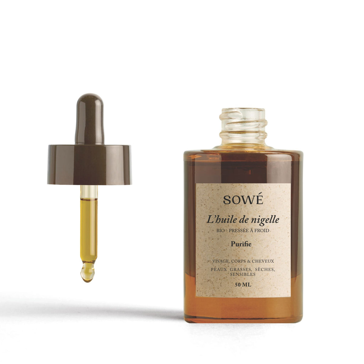 SOWÉ botanic lab biologische zwarte komijnolie 50 ml